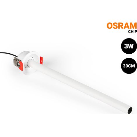 LED-Deckeneinbaustrahler 3W - Erweiterbar 300mm - Schwenkbar -
