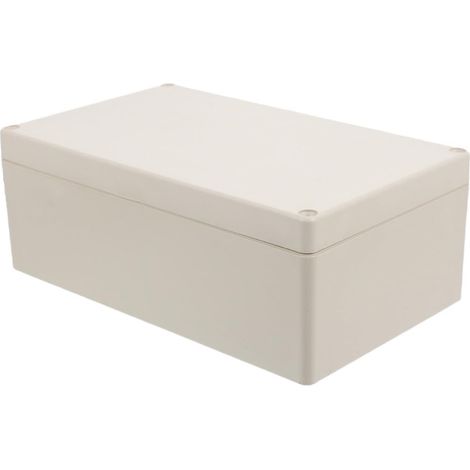 Boîtier de jonction étanche beige plastique 75x120x200 mm isolation électrique légère pour projets électriques extérieurs (1/5)
