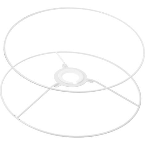 Metal Shade Frame For Lamp Diy 25cm Ring And Heavy Duty Lamp Holder For Home And Restaurant Use 2 Pieces (1/5)