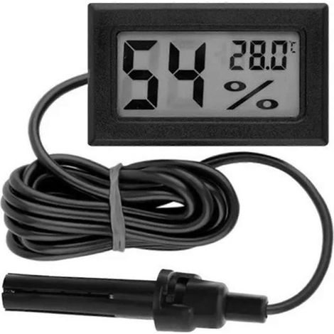 Digitales Mini-Thermometer/Hygrometer für drinnen und draußen mit Druckanzeige