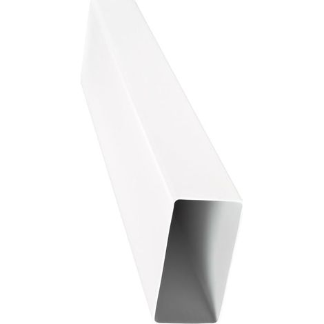 VENTS PLASTIVENT - Canale piatto da 60 x 204 mm, tubo di ventilazione in PVC, lunghezza 0,5 m, tubo piatto, sistema rettangolare a canali piatti, 60 x 204 mm/50 cm (1/5)