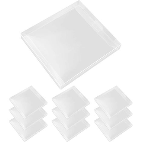Transparente CD-Aufbewahrungsbox, Schutzhülle, 143 x 131 x 18 mm (1/5)