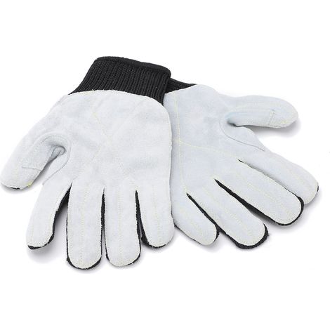 Gants anti-coupures niveau 5 en polyéthylène et cuir pour travaux industriels (1/5)