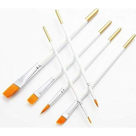 Painting Brushes, Nylon Oil Painting Brush Set Acrylic Paint, Painting Brush Set, for Watercolor and Watercolor Oil Painting - 6 Pieces (1/5)