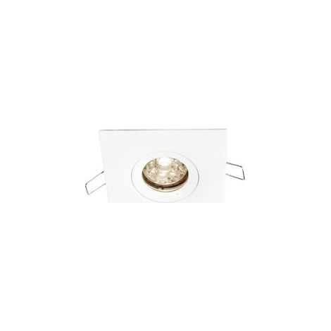 spot encastré - carré - europole be best design - culot gu10 - blanc - fixe - europole 246530