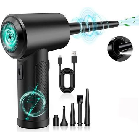 Aspirateur à Main sans fil pour Nettoyage Voiture, PC 6000mAh-USB Rechargeable