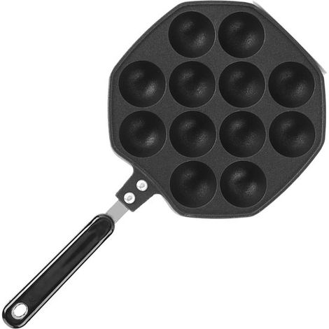 Dailygoods, Bandeja para hornear Takoyaki, Bandeja para hornear de aluminio, Bandeja para hornear de 12 cavidades, Bandeja para panqueques (1/5)
