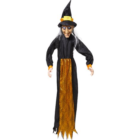 Halloween Witch Voice-activated Prop Decoration 130cm W x 170cm H (1/5)