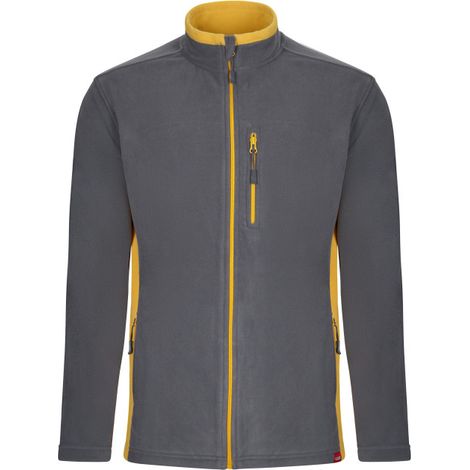 Chaqueta polar bicolor con tejido de microfibra VELILLA Serie 201504