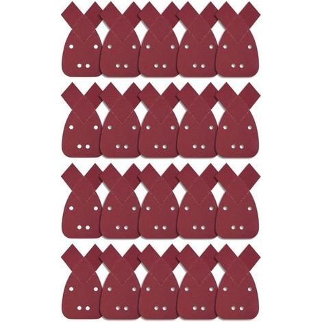 20 Pièces Feuilles Abrasives Triangles Feuilles de Ponçage 180 Grain Mouse Sanding Sheet Papier Abrasif pour Black and Decker Detail Palm Sander (1/5)
