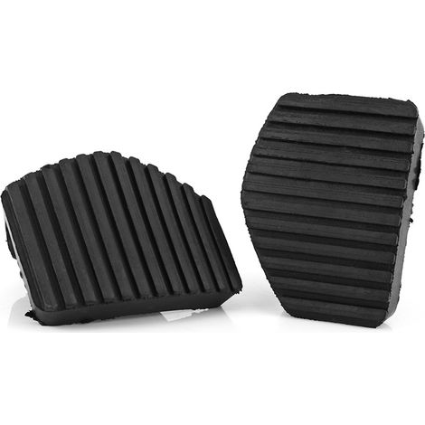 Jeu de 2 patins caoutchouc pour pédales d'embrayage et frein Peugeot Citroën 1007, 207, 208, 301, C3, C4, C5, C6, C8 (1/5)