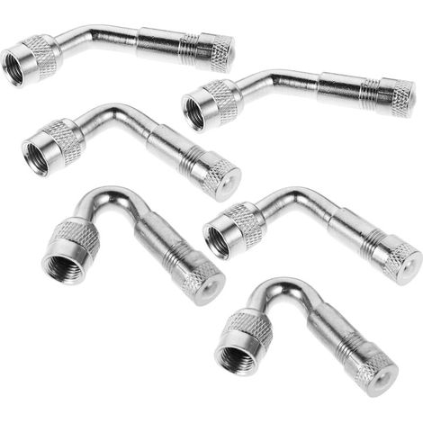 6 piezas de expansores de válvulas de metal plateado para y (1/2)
