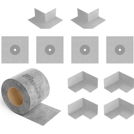 Isolbau Dichtset Bandset Dichtband 20m Bad Innenecke Dusche Dichtmanschetten (1/5)