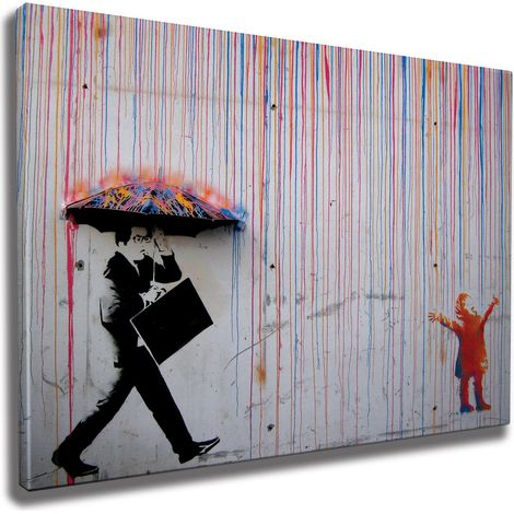 Decorazione artistica da parete con stampa su tela Painting Multicolore (1/5)