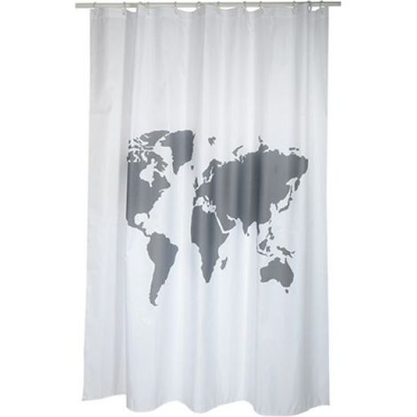 TENDA PER DOCCIA IN TESSUTO POLIESTERE WORLD cm 180x200