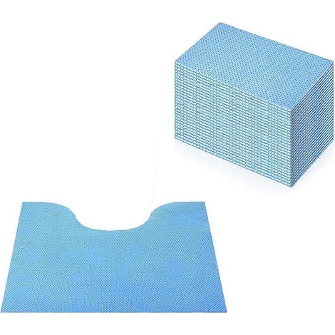 Lot de 30 tapis de toilette jetables antidérapants, protecteurs de sol absorbants pour l'urine, en forme de U. (1/5)