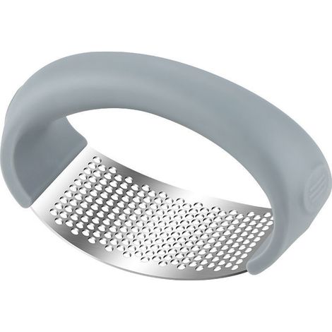 Spremiaglio in acciaio inossidabile, spremiaglio manuale con pelaaglio, spremiaglio a bilanciere, spremiaglio a bilanciere, spremiaglio a bilanciere, spremiaglio manuale, adatto per tritare(Grigio) (1/5)