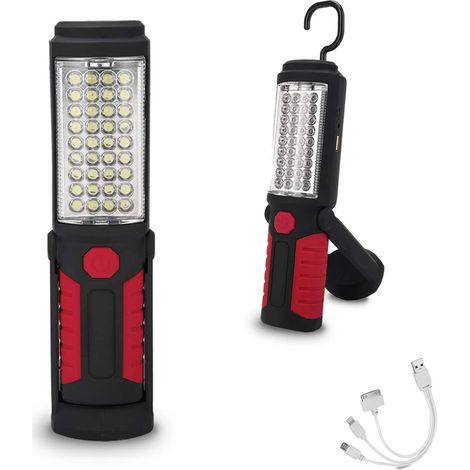 Lampe de travail LED rechargeable magnétique USB portable (1/5)
