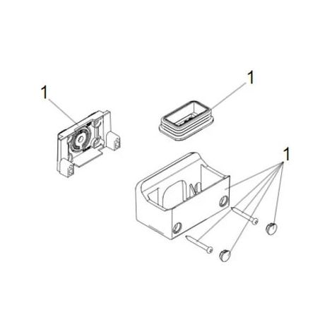pièce détachée groupe support et joint xled 63003263 (1/3)