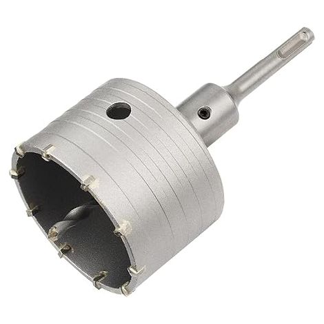 Lochschneider für Beton, mit 110-mm-Adapter, auch für Ziegel geeignet.