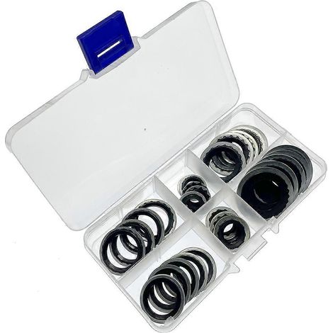 Lot de 60 joints d'étanchéité pour systèmes de climatisation automobile, joints de détendeur, joints de tête de tuyau, joints de compresseur (1/5)