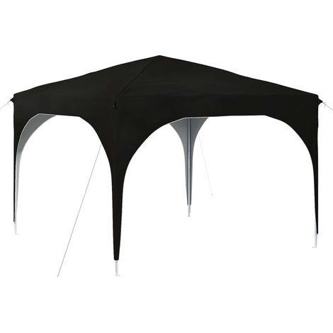 Tente de réception portable noire, dimensions : 290 x 290 x 245 cm (1/5)