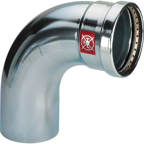 Viega Prestabo XL-curva a 90 gradi, d 76,1mm acciaio non legato, zincato modello 1116.1XL, 597658