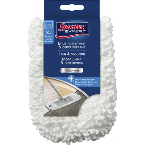 Ricarica per spazzola lavapolvere e spolveratrice in microfibra al 100% - Spontex Expert (1/3)