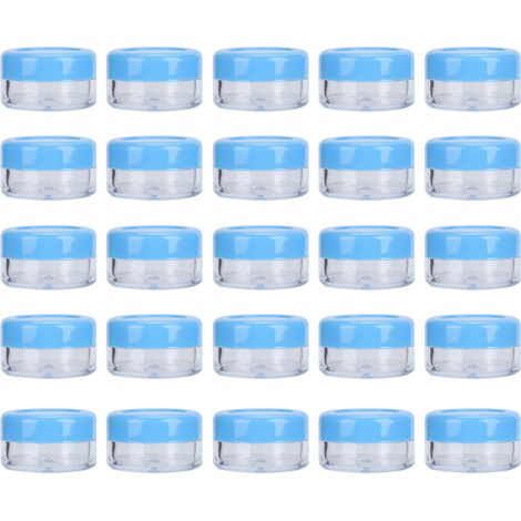 Pot Vide Crème 25 Pièces, Pots Cosmétiques Ronds en Plastique, Petits Contenants de Voyage (1/5)