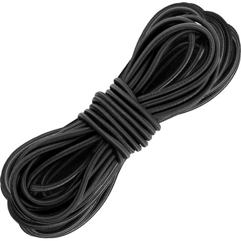 Corde élastique en caoutchouc - 6 mm - 10 m - Pour bâche de remorque (1/5)