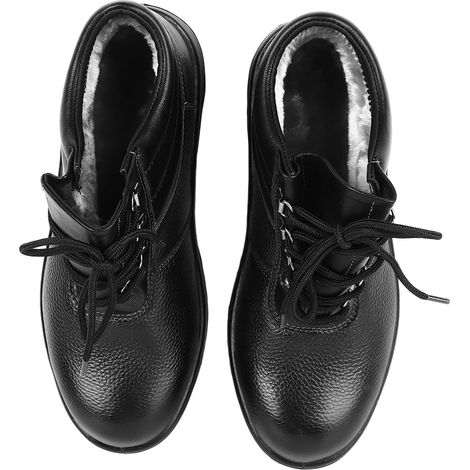 Chaussure de sécurité renforcée pour homme, doublure rembourrée, embout acier anti-écrasement, isolée, bottes de travail industrielles, taille 44 (1/5)