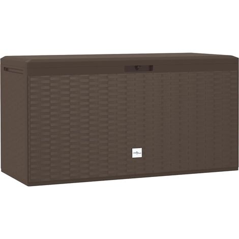 vidaXL Caja de almacenamiento de jardín marrón 114x47x60 cm (1/2)