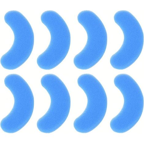 8X Wasserbrunnenfilter für Katze Tier Schwamm Schaumstoff Motor Filtration Spender Universelle Tränke, blau 120x50x8mm (1/5)
