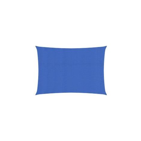 Voile d'ombrage 160 g-m² rectangulaire bleu 2,5x5 m PEHD (1/5)