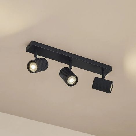 [GEBRAUCHT] B-Ware Lindby Deckenspots Strahler Kardis Dunkelgrau 3flg Metall Gu10 Beleuchtung757