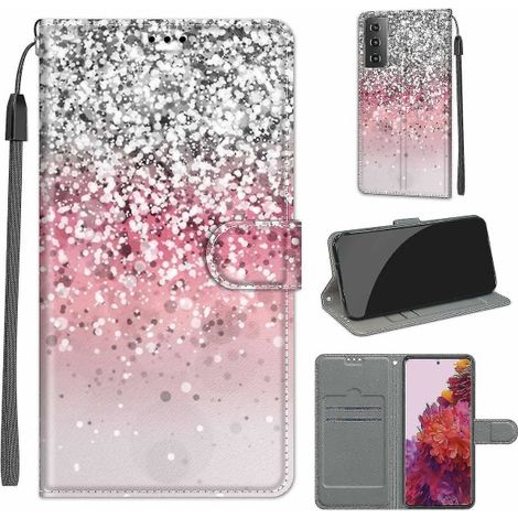 Étui Samsung Galaxy S21 5G brillant, coque scintillante pour smartphone, protection élégante et résistante (1/4)