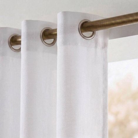 Rideau tamisant 100% coton flammé 140x250cm (1/5)