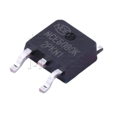 NCE Wuxi NCE6080K TO-252-2 60V/80A N-channel MOSFET chip electronic components, 5 units, assembly and delivery.