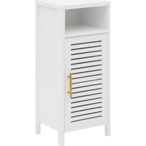 Meuble Bas Avec Porte "Oréa" 85cm Blanc (1/4)