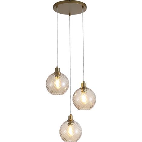 Suspension Radiance Or 3 lumières - 44520-3CP (1/4)