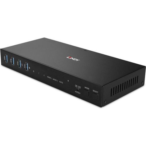 LINDY 2 Port Dual Head HDMI 4K60,USB3.0 KVM Switch