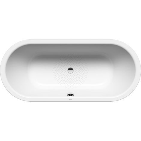 Classic Duo Oval Wanne alpinweiß Perl-Effekt Antislip 180x80cm (1/3)