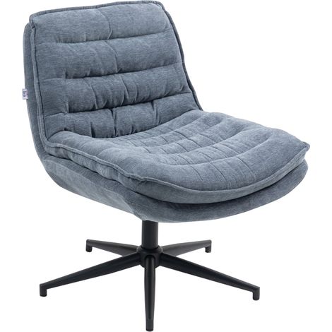 Fauteuil de bureau gris foncé à assise large rembourrée, siège ergonomique spacieux et confortable pour bureau professionnel et télétravail intensif (1/5)