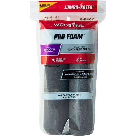 Wooster Jumbo Koter Pro Foam 6.5" Mini Roller Sleeves - Twin Pack