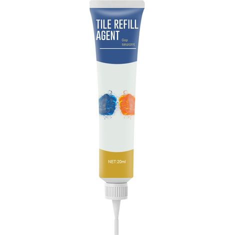 Colle Réparatrice Pour Joints De Carrelage - Blanche - Antimoisissure - Étanche - 20 ml (1/5)