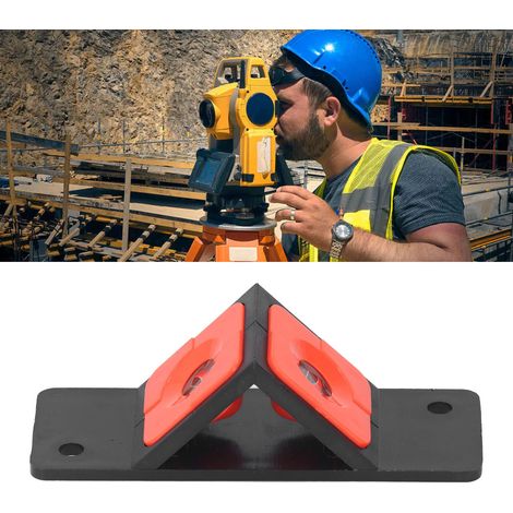 Le prisme double face à angle de 45° 102-12.7 est adapté aux levés topographiques, à la cartographie et à la surveillance des tunnels d'ingénierie à l'aide de stations totales Leica. (1/5)
