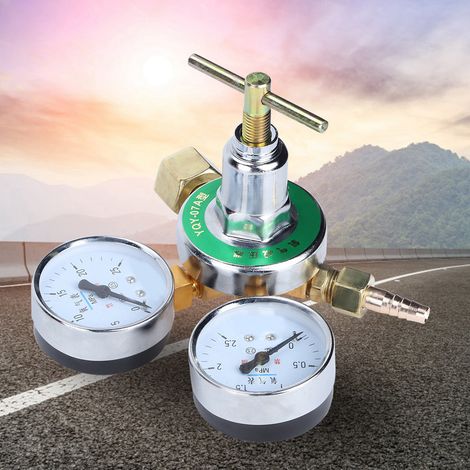 Manomètre de régulation de gaz oxygène, réducteur de pression pour bouteille de gaz, détendeur, équipements de vanne de réduction (1/5)