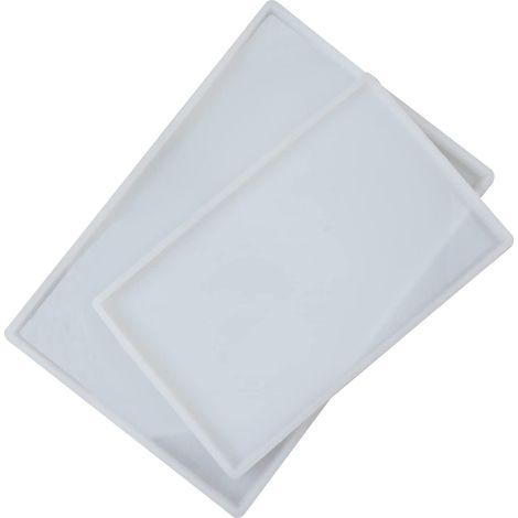 2 PCS Moules en Résine Rectangle Moule pour Resine Epoxy Grand Rectangle Moulle Silicone Resine Epoxy pour Cadeau de Bricolage, Décoration Intérieure (1/5)