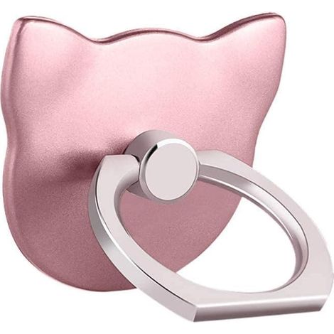 (5 pièces) Support de téléphone portable en forme de chat (or rose), support de téléphone universel (1/5)