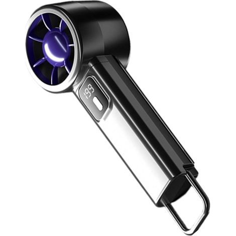 Ventilateur Portable Personnel Gris Cinq vitesses pliable rechargeable via USB gadget rafraîchissant À La Main - pour Maison Bureau Voyage Intérieur Extérieur Hommes et Femmes (1/5)